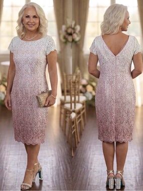 🩷🤍NWT Eliza J. Ombré Pink Formal Fancy Cocktail Dress Sz. 10 SIMPLY STUNNING $49
